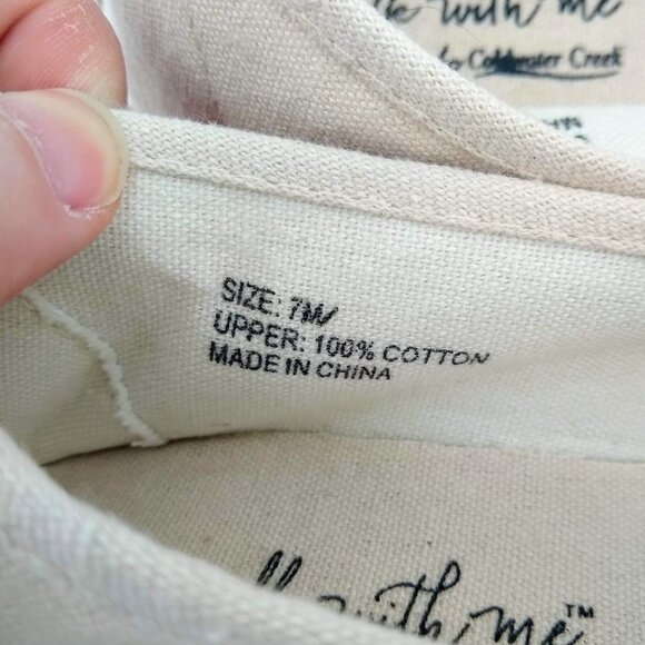 COLDWATER CRK Sunflower Tan Espadrilles Loafers 7 - Picture 5 of 7